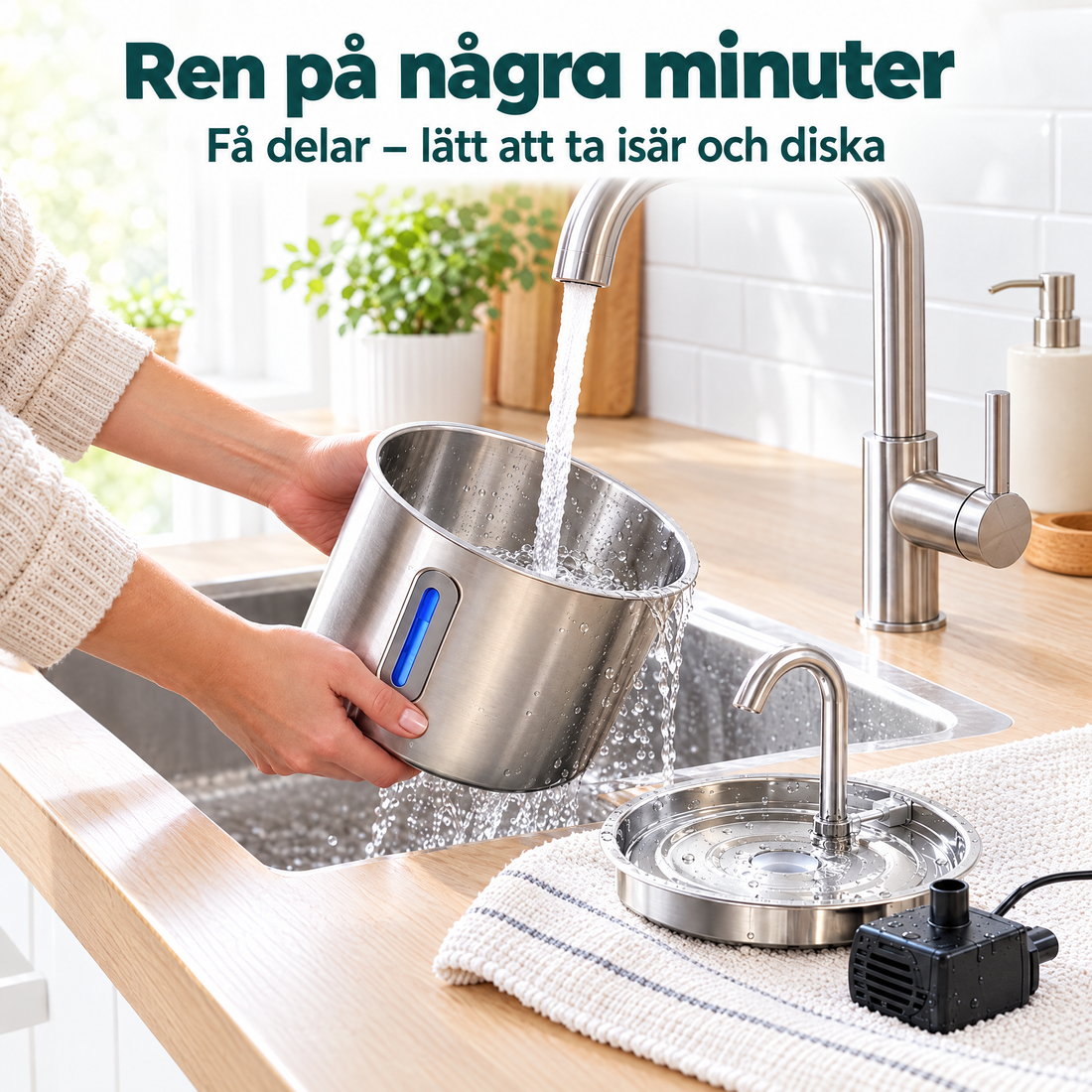 Ren på några minuter – lätt att diska